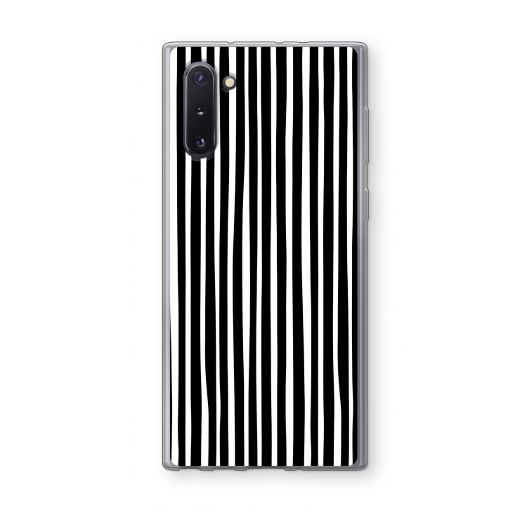 Stripes: Samsung Galaxy Note 10 Transparant Hoesje