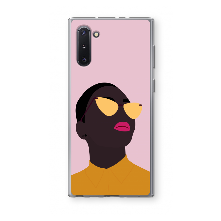 Yellow glasses: Samsung Galaxy Note 10 Transparant Hoesje