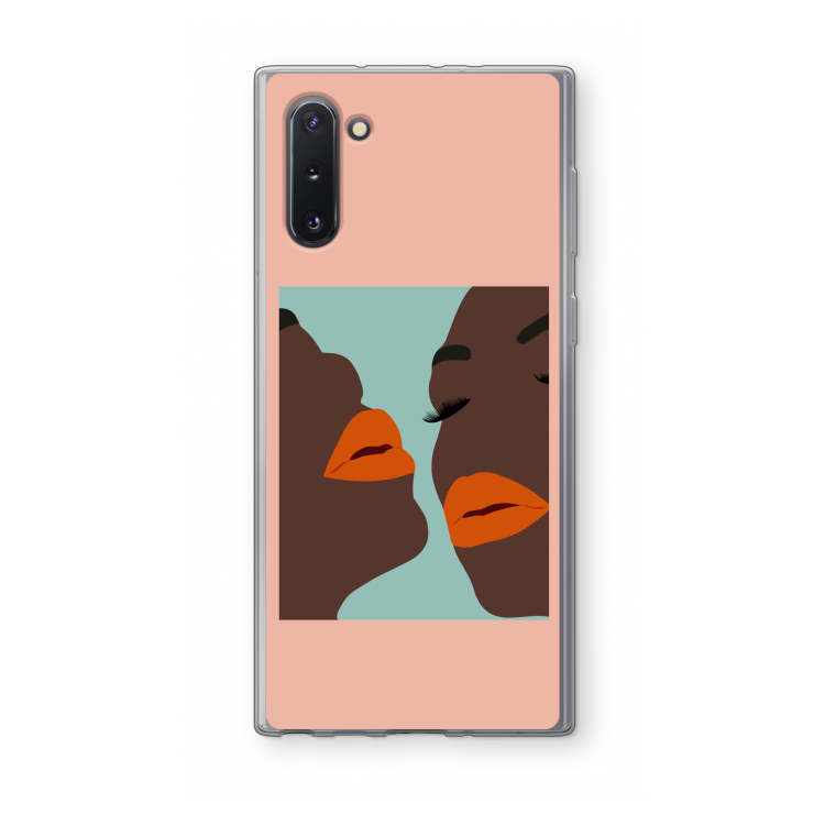 Orange lips: Samsung Galaxy Note 10 Transparant Hoesje