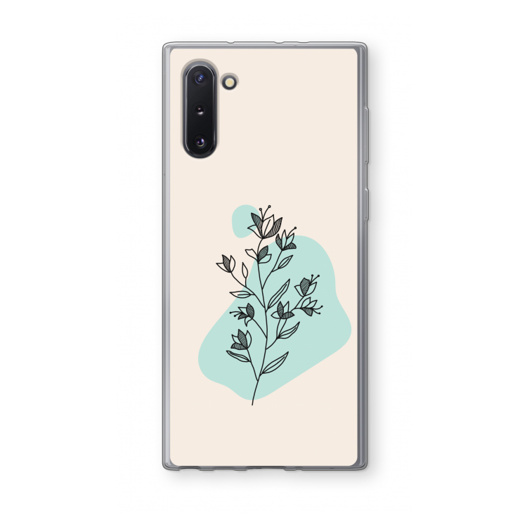 Violets are blue: Samsung Galaxy Note 10 Transparant Hoesje