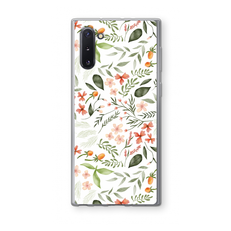 Sweet little flowers: Samsung Galaxy Note 10 Transparant Hoesje