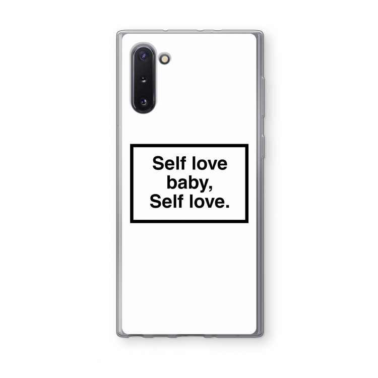 Self love: Samsung Galaxy Note 10 Transparant Hoesje