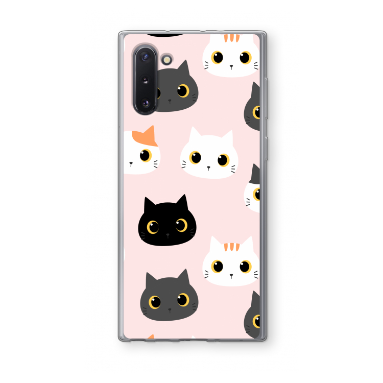 Katten: Samsung Galaxy Note 10 Transparant Hoesje