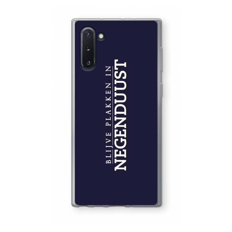 Blijve plakken in Negenduust: Samsung Galaxy Note 10 Transparant Hoesje