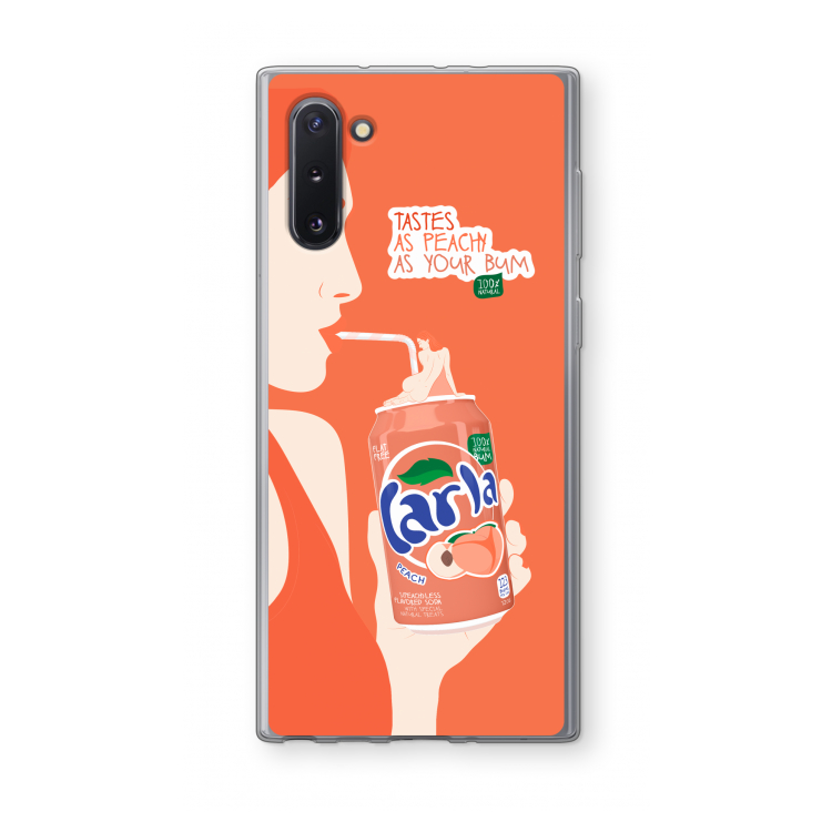 Peach please!: Samsung Galaxy Note 10 Transparant Hoesje