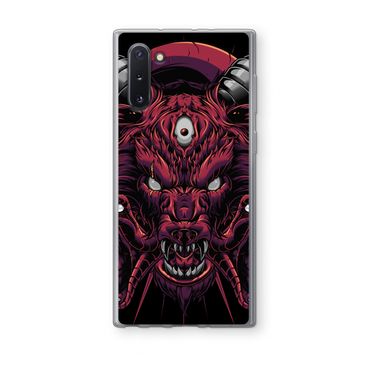 Hell Hound and Serpents: Samsung Galaxy Note 10 Transparant Hoesje