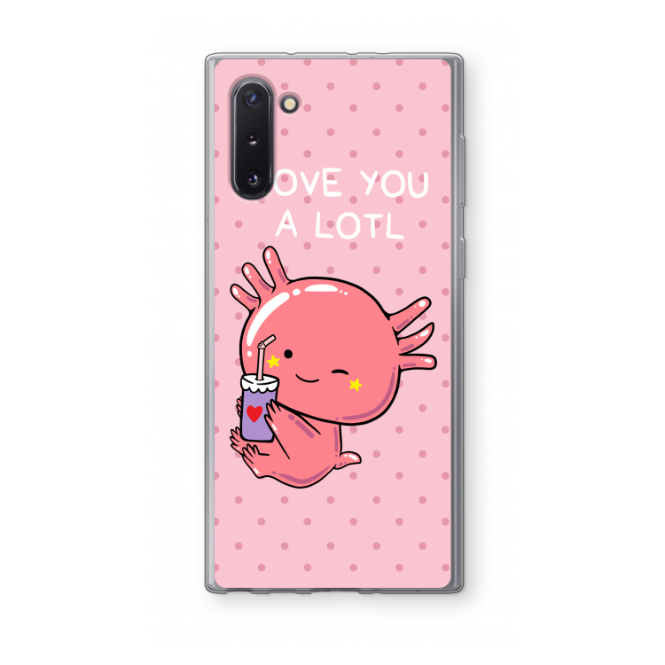 Love You A Lotl: Samsung Galaxy Note 10 Transparant Hoesje