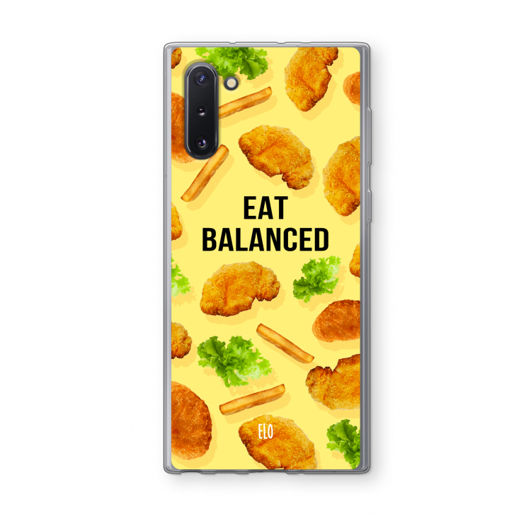 Eat Balanced: Samsung Galaxy Note 10 Transparant Hoesje