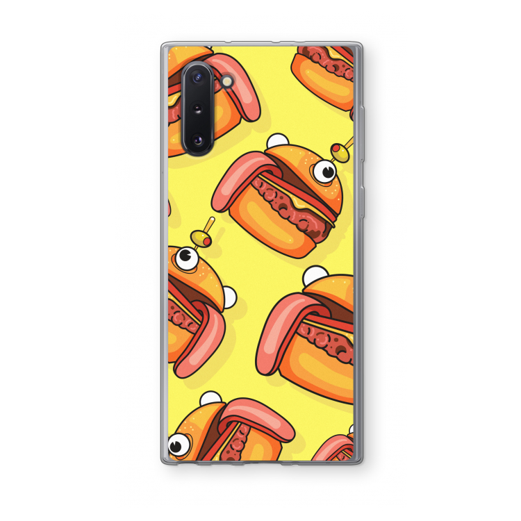 Hamburger: Samsung Galaxy Note 10 Transparant Hoesje