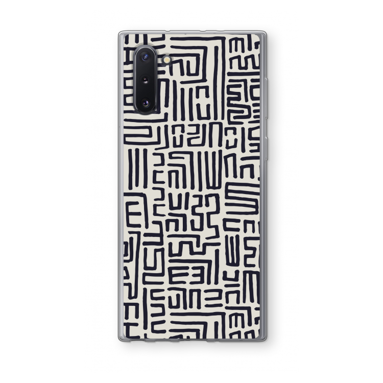 Moroccan Print: Samsung Galaxy Note 10 Transparant Hoesje