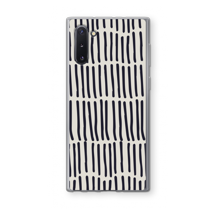 Moroccan stripes: Samsung Galaxy Note 10 Transparant Hoesje