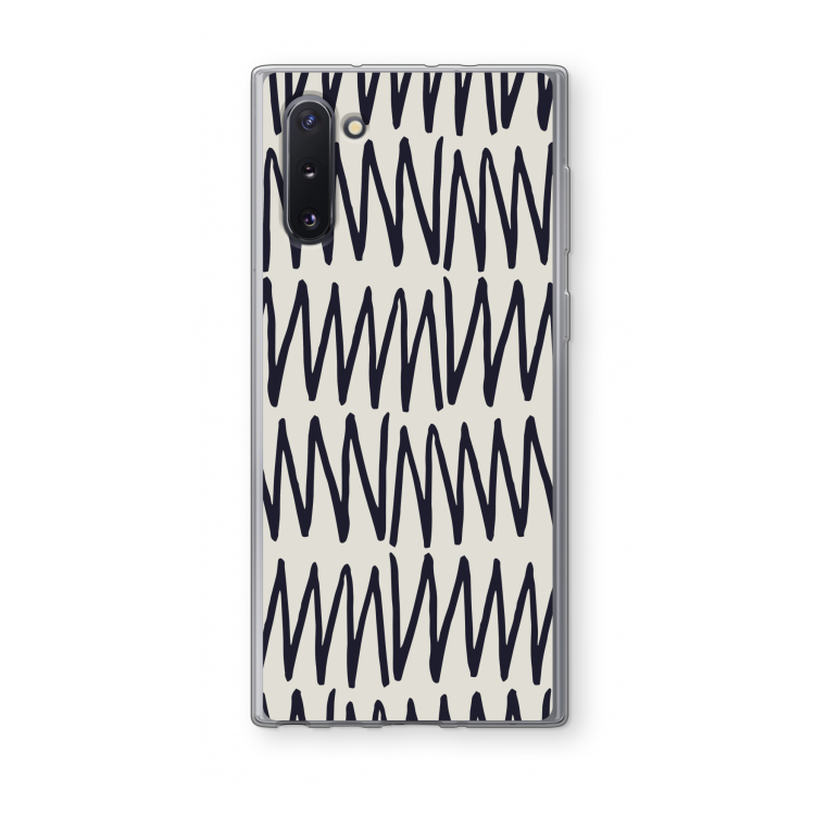 Marrakech Zigzag: Samsung Galaxy Note 10 Transparant Hoesje