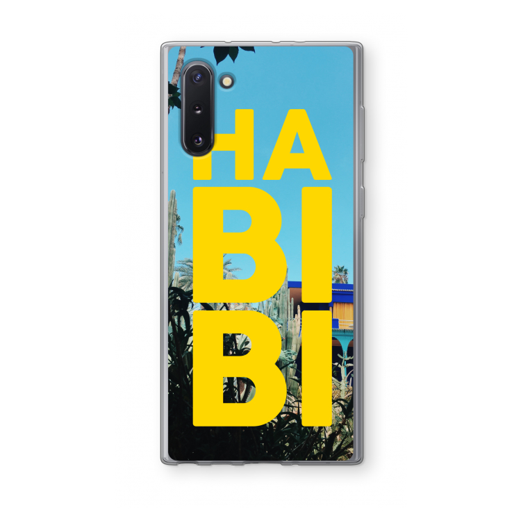 Habibi Majorelle : Samsung Galaxy Note 10 Transparant Hoesje