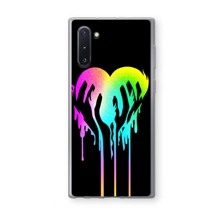 Hold My Heart: Samsung Galaxy Note 10 Transparant Hoesje