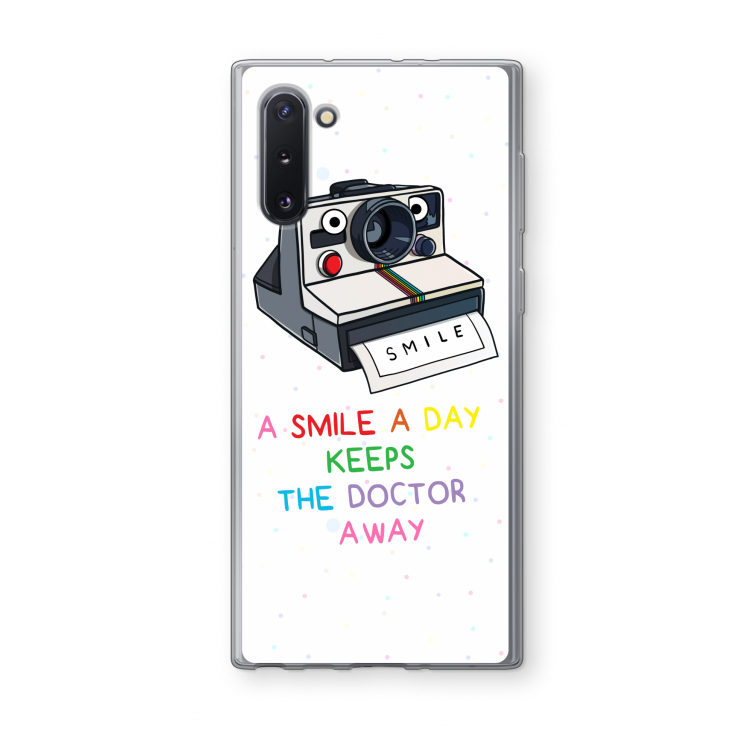 Smile: Samsung Galaxy Note 10 Transparant Hoesje
