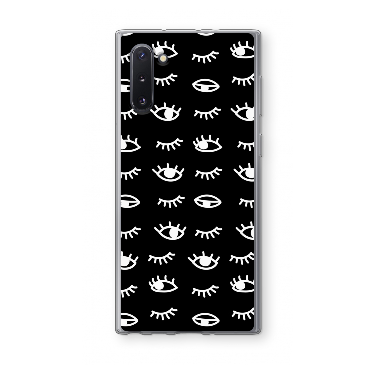 Eye pattern #3: Samsung Galaxy Note 10 Transparant Hoesje