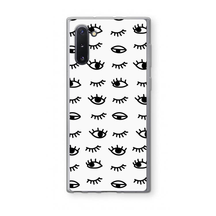 Eye pattern #2: Samsung Galaxy Note 10 Transparant Hoesje