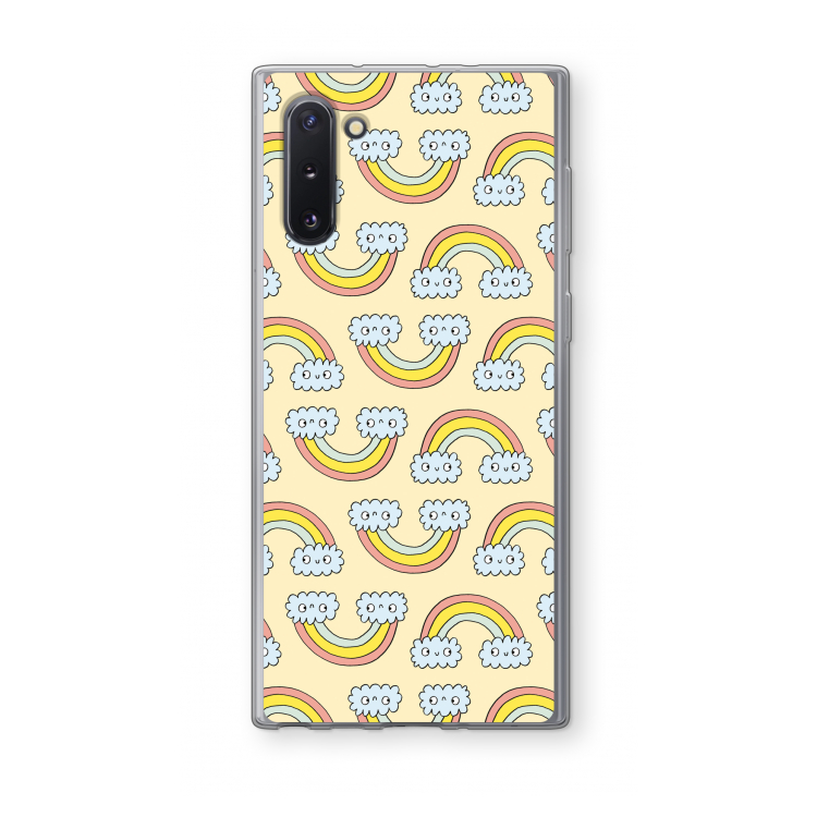 Regenboog: Samsung Galaxy Note 10 Transparant Hoesje