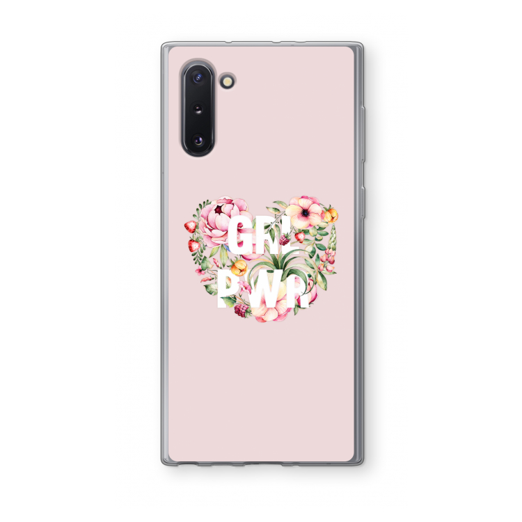 GRL PWR Flower: Samsung Galaxy Note 10 Transparant Hoesje