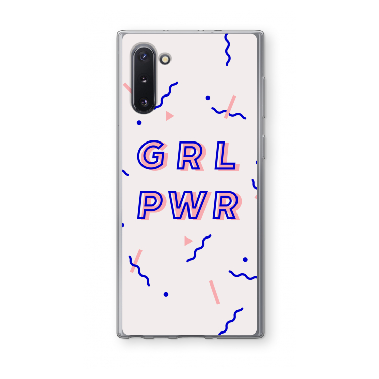 GRL PWR: Samsung Galaxy Note 10 Transparant Hoesje