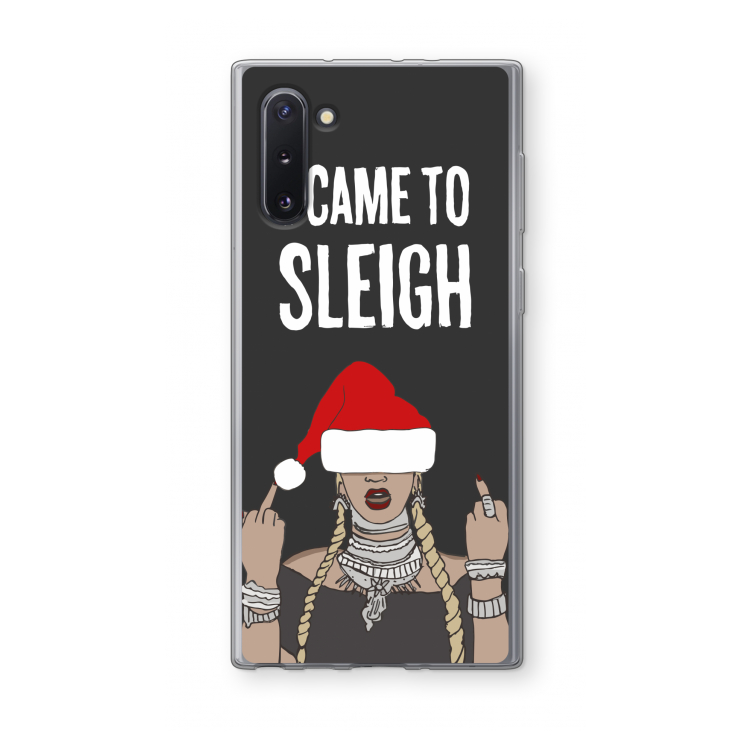 Came To Sleigh: Samsung Galaxy Note 10 Transparant Hoesje