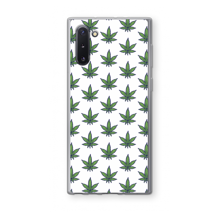 Weed: Samsung Galaxy Note 10 Transparant Hoesje