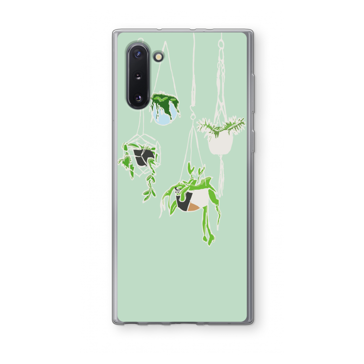 Hang In There: Samsung Galaxy Note 10 Transparant Hoesje
