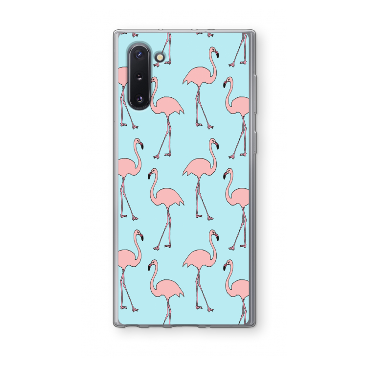 Anything Flamingoes: Samsung Galaxy Note 10 Transparant Hoesje