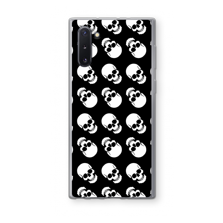Musketon Skulls: Samsung Galaxy Note 10 Transparant Hoesje