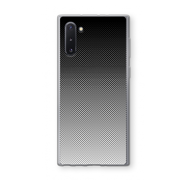 Musketon Halftone: Samsung Galaxy Note 10 Transparant Hoesje
