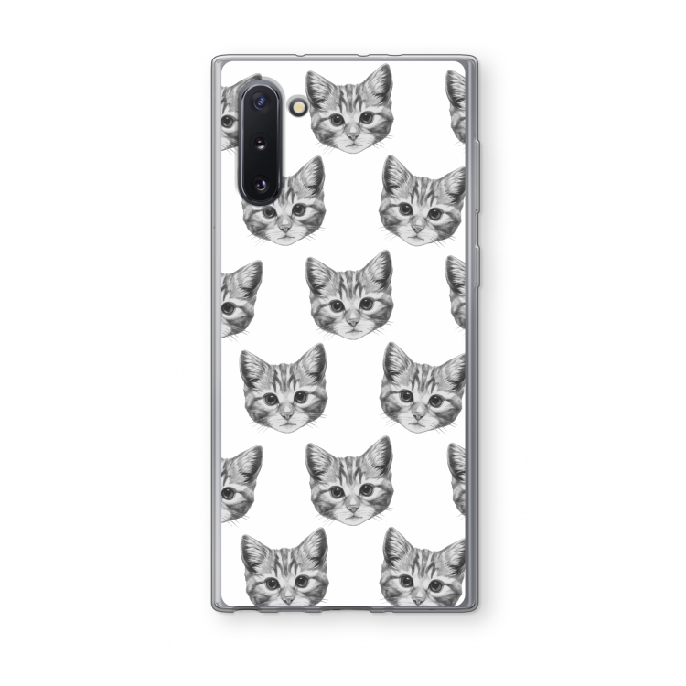 Kitten: Samsung Galaxy Note 10 Transparant Hoesje