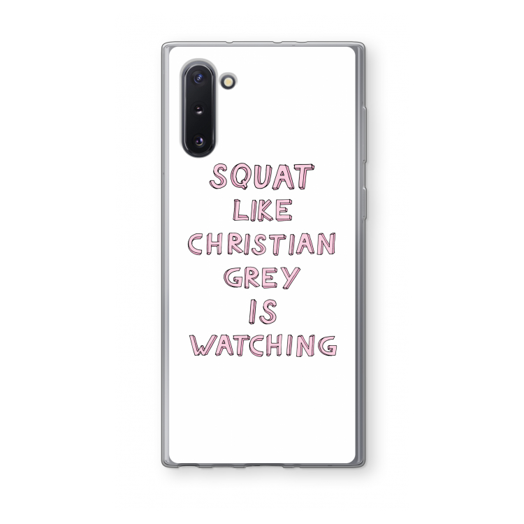 Christian Grey: Samsung Galaxy Note 10 Transparant Hoesje