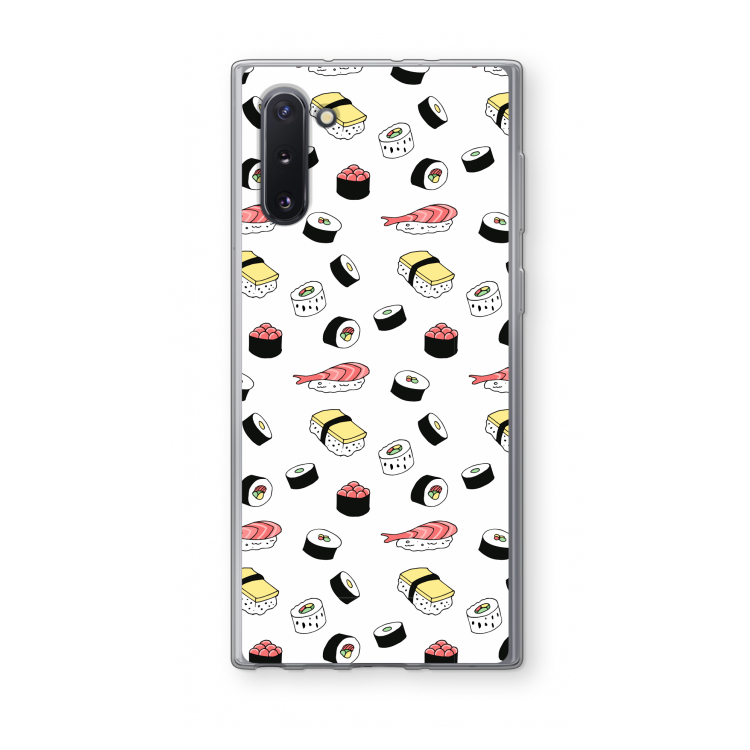 Sushi time: Samsung Galaxy Note 10 Transparant Hoesje