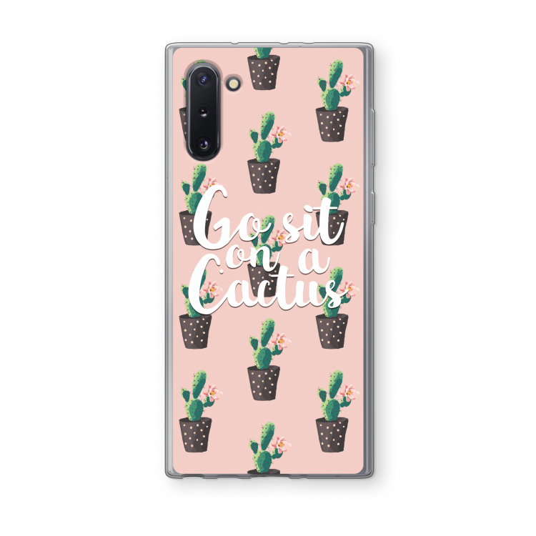 Cactus quote: Samsung Galaxy Note 10 Transparant Hoesje