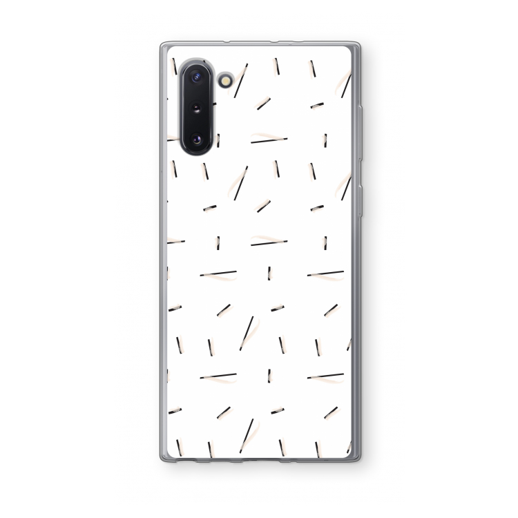 Hipster stripes: Samsung Galaxy Note 10 Transparant Hoesje