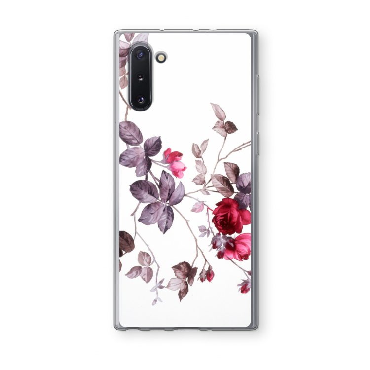 Mooie bloemen: Samsung Galaxy Note 10 Transparant Hoesje