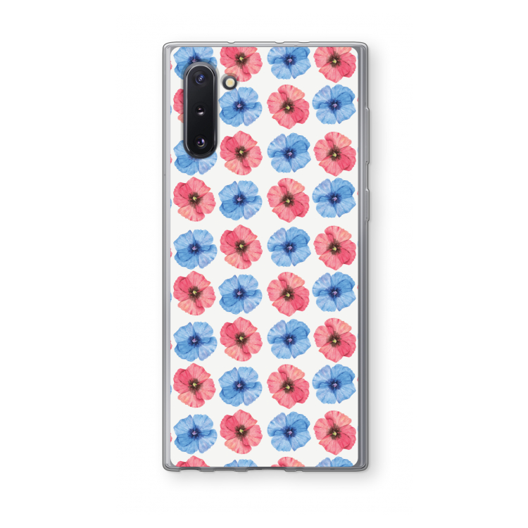 Klaproosjes: Samsung Galaxy Note 10 Transparant Hoesje