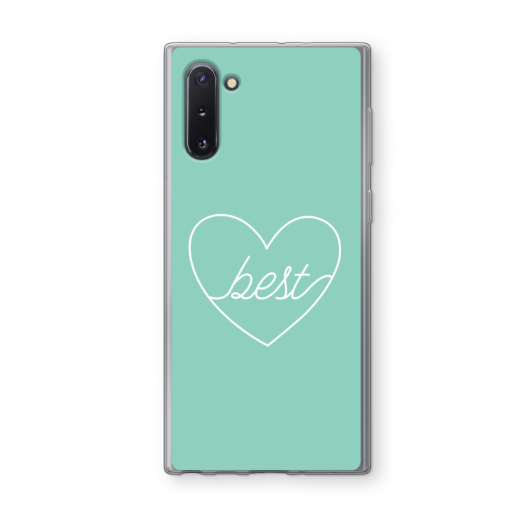 Best heart pastel: Samsung Galaxy Note 10 Transparant Hoesje