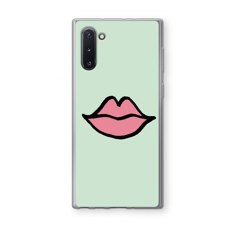 Kusje: Samsung Galaxy Note 10 Transparant Hoesje