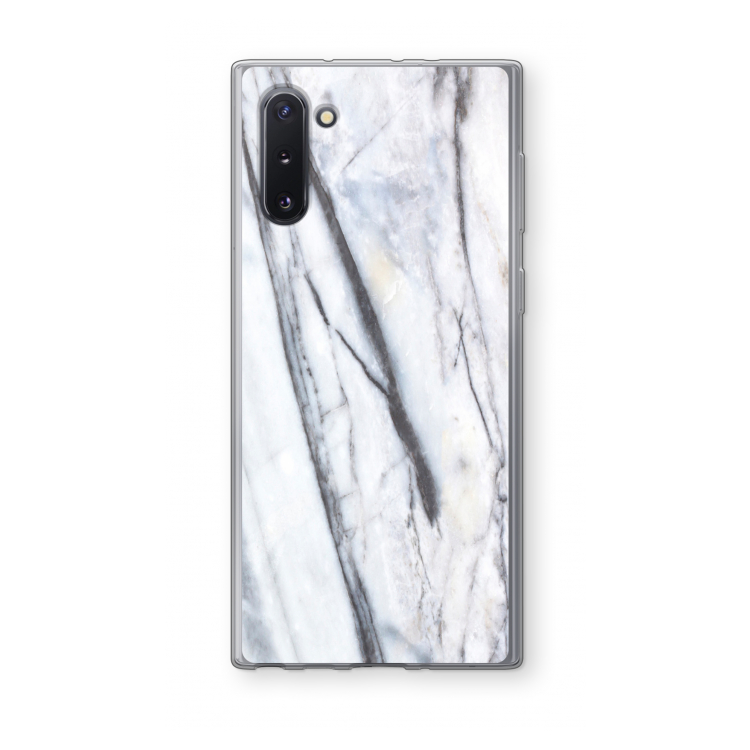 Gestreepte marmer: Samsung Galaxy Note 10 Transparant Hoesje