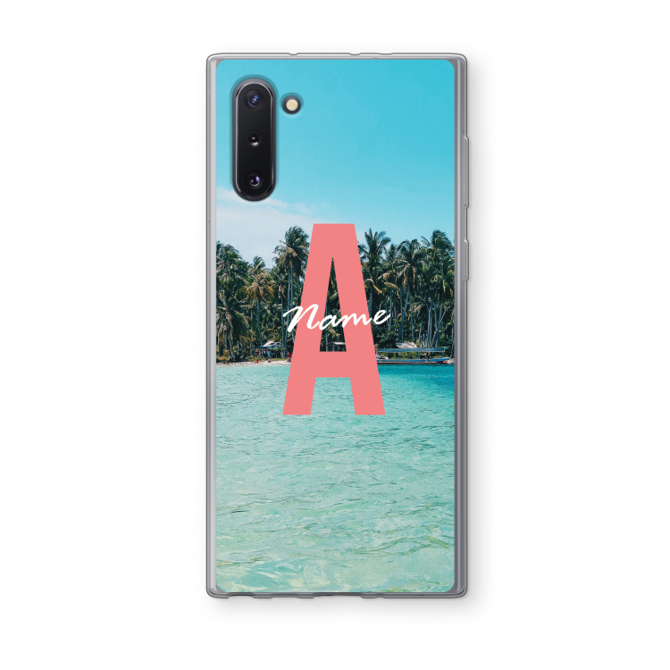 Pacific Dream: Samsung Galaxy Note 10 Transparant Hoesje
