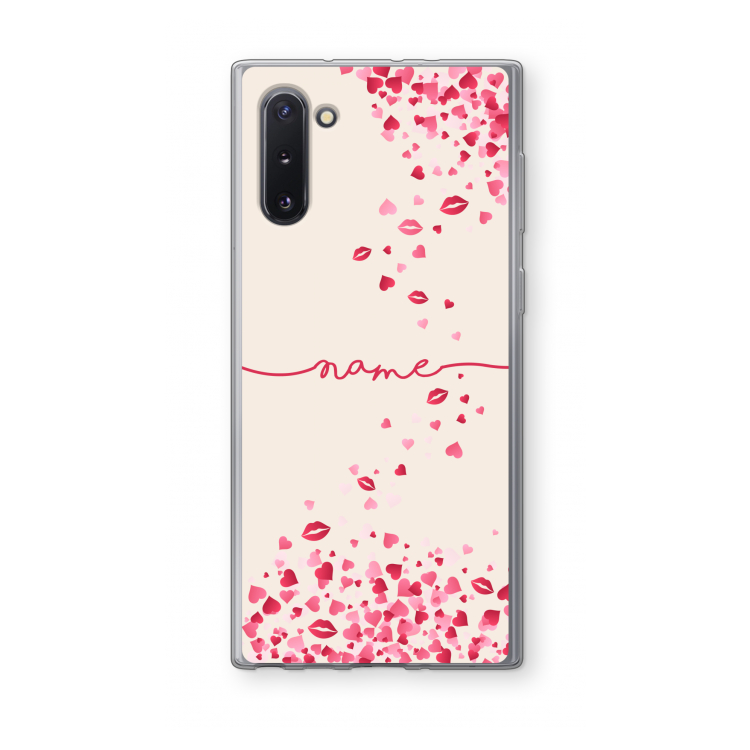 Hartjes en kusjes: Samsung Galaxy Note 10 Transparant Hoesje