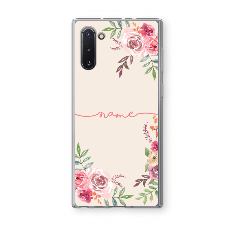 Rozen: Samsung Galaxy Note 10 Transparant Hoesje