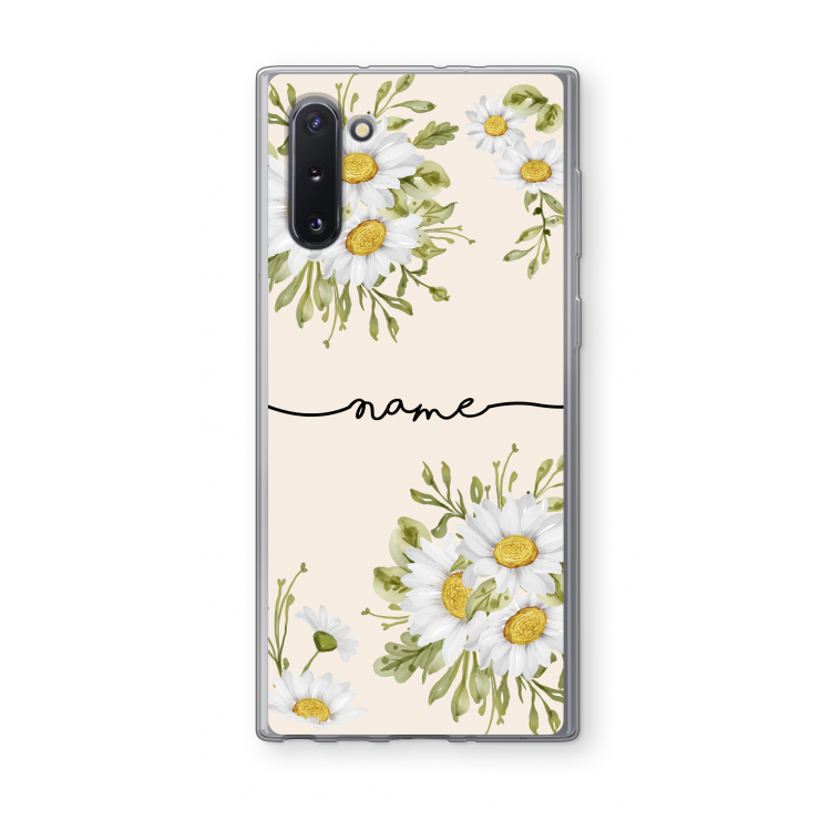 Daisies: Samsung Galaxy Note 10 Transparant Hoesje