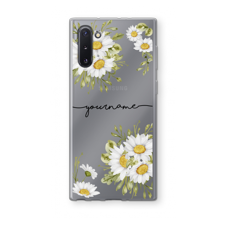 Daisies: Samsung Galaxy Note 10 Transparant Hoesje