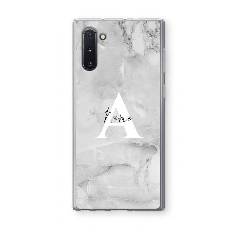 Ivory Marble: Samsung Galaxy Note 10 Transparant Hoesje