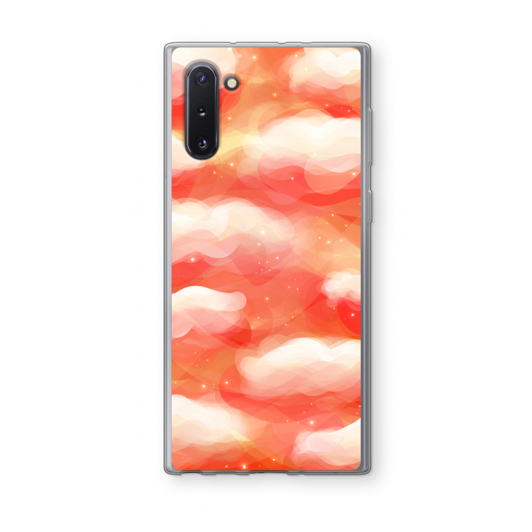 Lichte Wolken: Samsung Galaxy Note 10 Transparant Hoesje