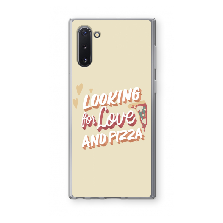 Pizza is the answer: Samsung Galaxy Note 10 Transparant Hoesje