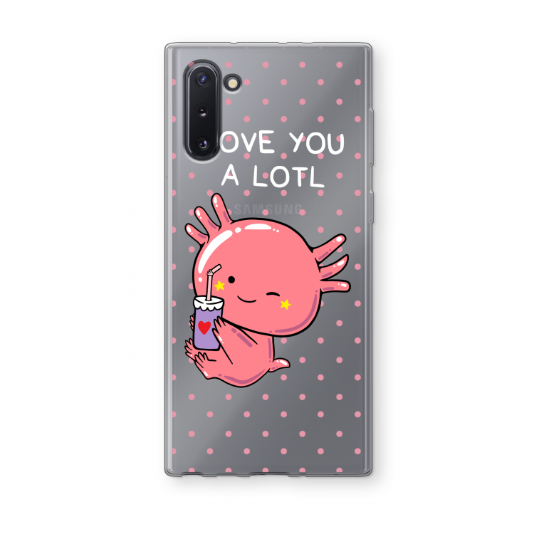 Love You A Lotl: Samsung Galaxy Note 10 Transparant Hoesje