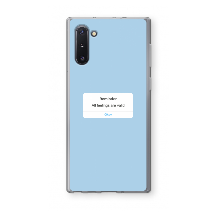 Reminder: Samsung Galaxy Note 10 Transparant Hoesje